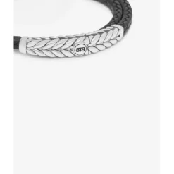 Buddha to Buddha Leder Armbänder | Lederschmuck-Armband Barbara Doppelt Leder Schwarz
