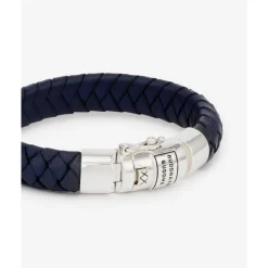 Buddha to Buddha Leder Armbänder | Engrave-Armband Ben Leather Navy