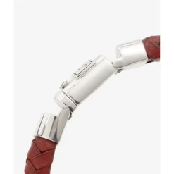 Buddha to Buddha Leder Armbänder | Engrave-Armband Ben Leder Rot