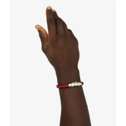 Buddha to Buddha Leder Armbänder | Engrave-Armband Ben Leder Rot