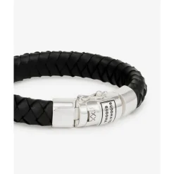 Buddha to Buddha Gravierbarer Armbänder | Leder Armbänder-Armband Ben Leder Schwarz