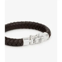 Buddha to Buddha Leder Armbänder | Silberschmuck-Armband ben Small Leder Braun