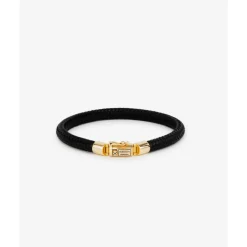 Buddha to Buddha Golden Armbänder | Lederschmuck-Armband Bennett Leder Gold 14kt