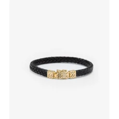 Buddha to Buddha Golden Armbänder | Leder Armbänder-Armband Chain Leder Gold 14kt