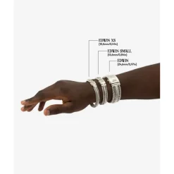 Buddha to Buddha Silber Armbänder | Engrave-Armband Edwin
