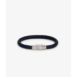 Buddha to Buddha Leder Armbänder | Lederschmuck-Armband Ellen Leder Navy
