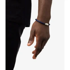 Buddha to Buddha Leder Armbänder | Lederschmuck-Armband Ellen Leder Navy