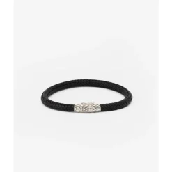 Buddha to Buddha Leder Armbänder | Lederschmuck-Armband Ellen Leder Schwarz
