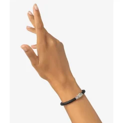 Buddha to Buddha Leder Armbänder | Lederschmuck-Armband Ellen Leder Schwarz