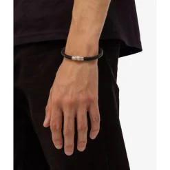Buddha to Buddha Leder Armbänder | Lederschmuck-Armband Ellen Leder Schwarz