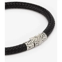 Buddha to Buddha Leder Armbänder | Lederschmuck-Armband Ellen Leder Schwarz
