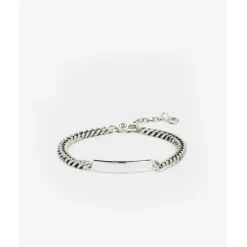 Buddha to Buddha Silber Armbänder | Engrave-Armband Essential Bar Silber