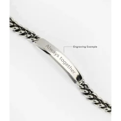 Buddha to Buddha Silber Armbänder | Engrave-Armband Essential Bar Silber