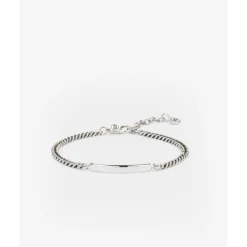 Buddha to Buddha Silber Armbänder | Engrave-Armband Essential Mini Bar Silber