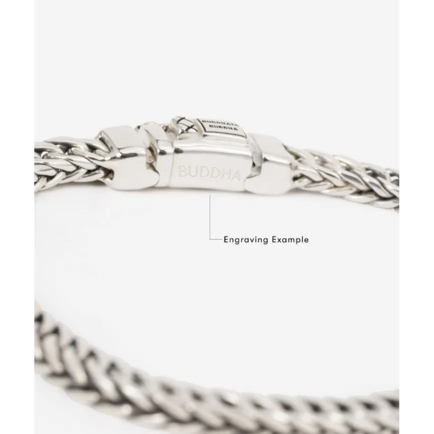 Buddha to Buddha Silber Armbänder | Engrave-Armband Esther Mini