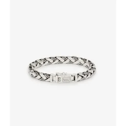 Buddha to Buddha Silber Armbänder | Engrave-Armband George Texture Silber