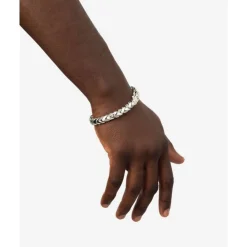 Buddha to Buddha Silber Armbänder | Engrave-Armband George Texture Silber