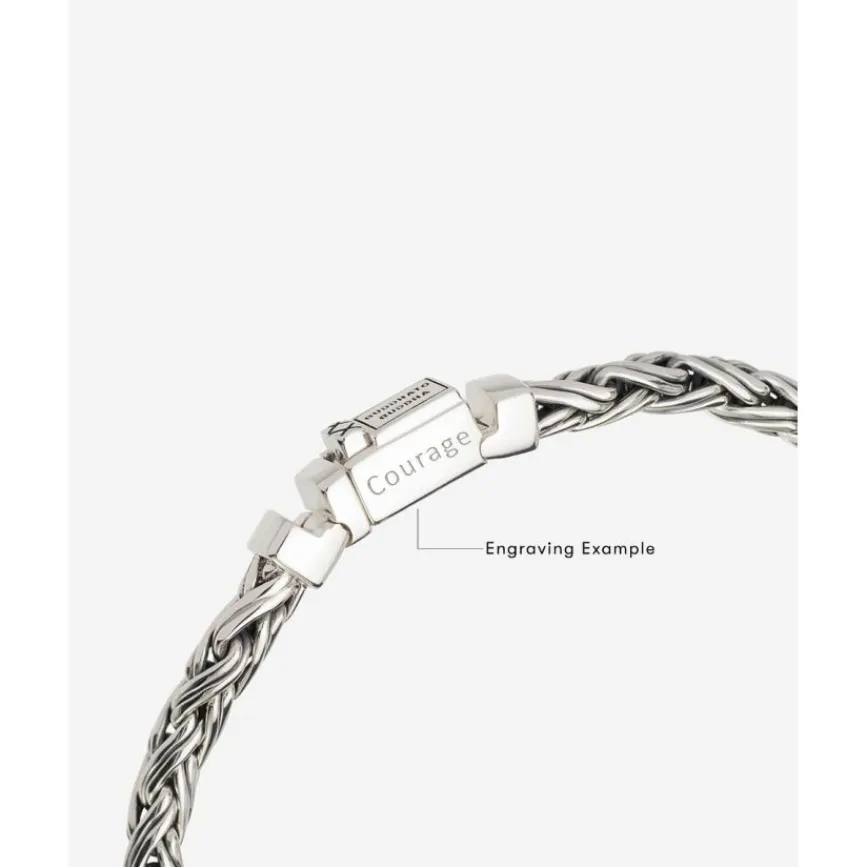 Buddha to Buddha Silber Armbänder | Engrave-Armband Katja Mini Silber