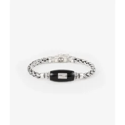 Buddha to Buddha Silber Armbänder-Armband Katja XS Schwarz Onyx