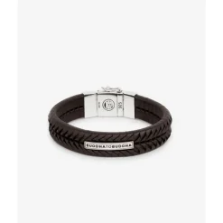 Buddha to Buddha Leder Armbänder | Engrave-Armband Komang Leder Braun
