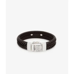 Buddha to Buddha Leder Armbänder | Engrave-Armband Komang Leder Braun