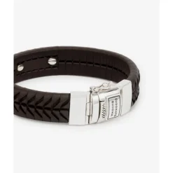 Buddha to Buddha Leder Armbänder | Engrave-Armband Komang Leder Braun