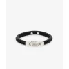 Buddha to Buddha Leder Armbänder | Engrave-Armband Komang Small Leder Schwarz