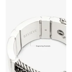 Buddha to Buddha Gravierbarer Armbänder | Silber Armbänder-Armband Legend Statement Silber