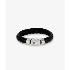 Buddha to Buddha Leder Armbänder | Lederschmuck-Armband Mangky Leder Schwarz