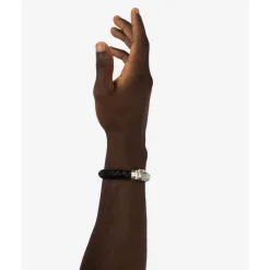 Buddha to Buddha Leder Armbänder | Lederschmuck-Armband Mangky Leder Schwarz