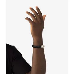 Buddha to Buddha Leder Armbänder | Lederschmuck-Armband Mangky Leder Schwarz