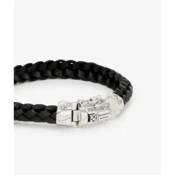 Buddha to Buddha Leder Armbänder | Lederschmuck-Armband Mangky Small Leder Schwarz