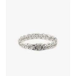 Buddha to Buddha Silber Armbänder | Silberschmuck-Armband Nathalie XS Textur Silber