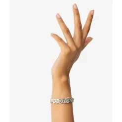 Buddha to Buddha Silber Armbänder | Silberschmuck-Armband Nathalie XS Textur Silber