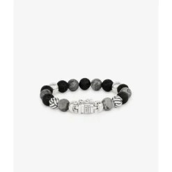 Buddha to Buddha Beads Armbänder | Beads Jewelry-Armband Spirit Bead Mix Grauer Picasso Jaspis