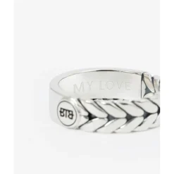 Buddha to Buddha Gravierbarer Ringe | Silber Ringe-Barbara Dual Ring Silber
