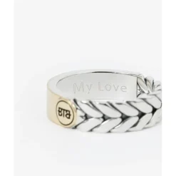 Buddha to Buddha Zweifarbige Ringe | Engrave-Barbara Dual Ring Zweifarbig