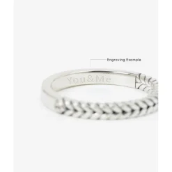 Buddha to Buddha Silber Ringe | Engrave-Barbara Mini Dual Ring Silber