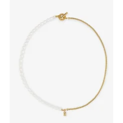 Buddha to Buddha Perlenketten | Vergoldete Ketten-Barbara Mini Perle Kette Vergoldet 45 cm