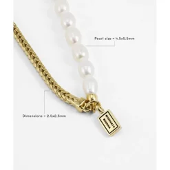Buddha to Buddha Perlenketten | Vergoldete Ketten-Barbara Mini Perle Kette Vergoldet 45 cm
