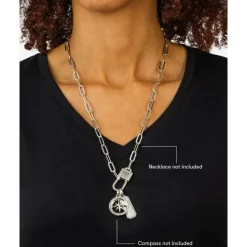 Buddha to Buddha Anhänger | Engrave-Barbara Octagon Tag Anhänger Silber