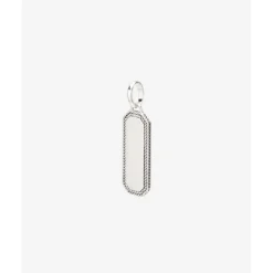 Buddha to Buddha Anhänger | Engrave-Barbara Octagon Tag Anhänger Silber