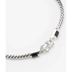 Buddha to Buddha Edelstein Armbänder | Engrave-Ben Mini (Edel-)Stein Armband Silber Onyx