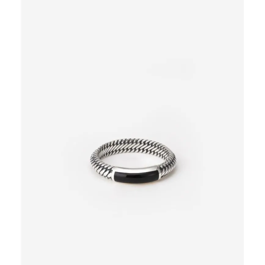 Buddha to Buddha Edelstein Ringe | Silberschmuck-Ben Mini (Edel-)Stein Ring Silber Onyx
