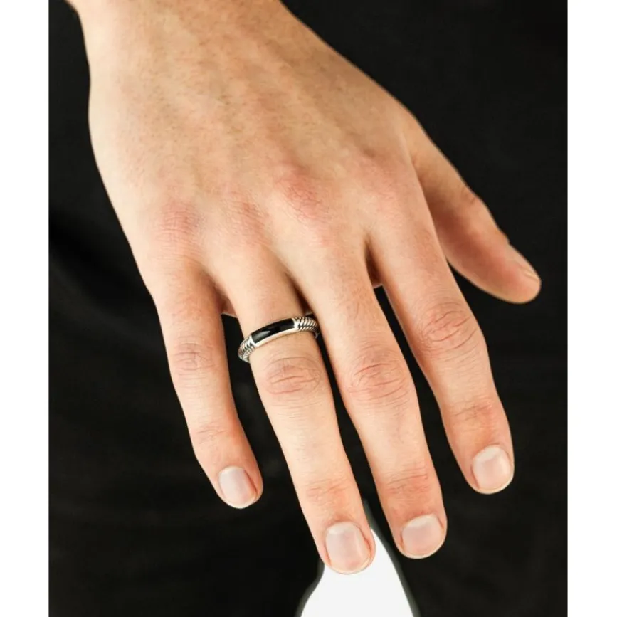 Buddha to Buddha Edelstein Ringe | Silberschmuck-Ben Mini (Edel-)Stein Ring Silber Onyx