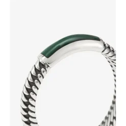 Buddha to Buddha Edelstein Ringe | Silberschmuck-Ben Mini (Edel-)Stein Ring Silber Malachit