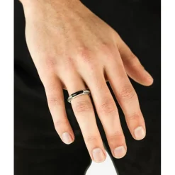 Buddha to Buddha Edelstein Ringe | Silberschmuck-Ben Mini (Edel-)Stein Ring Silber Onyx