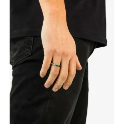 Buddha to Buddha Edelstein Ringe | Silberschmuck-Ben Mini (Edel-)Stein Ring Silber Malachit
