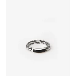 Buddha to Buddha Edelstein Ringe | Silberschmuck-Ben Mini (Edel-)Stein Ring Silber Onyx