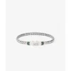 Buddha to Buddha Edelstein Armbänder | Engrave-Ben Mini Gemstone Armband Silber Malachit